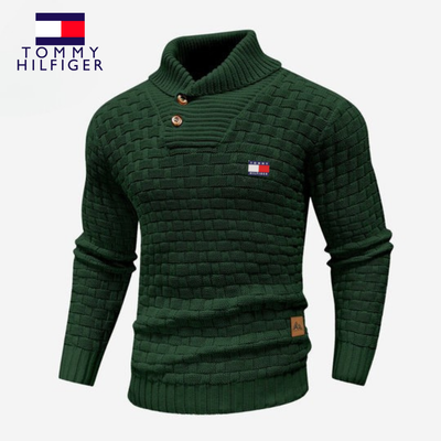 Knitted Sweater with Buttoned Collar || CLEARANCE SALE