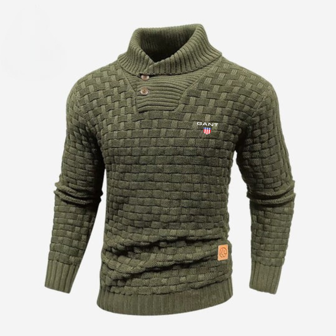 Knitted Sweater with Buttoned Collar || CLEARANCE SALE