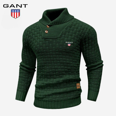 Knitted Sweater with Buttoned Collar || CLEARANCE SALE