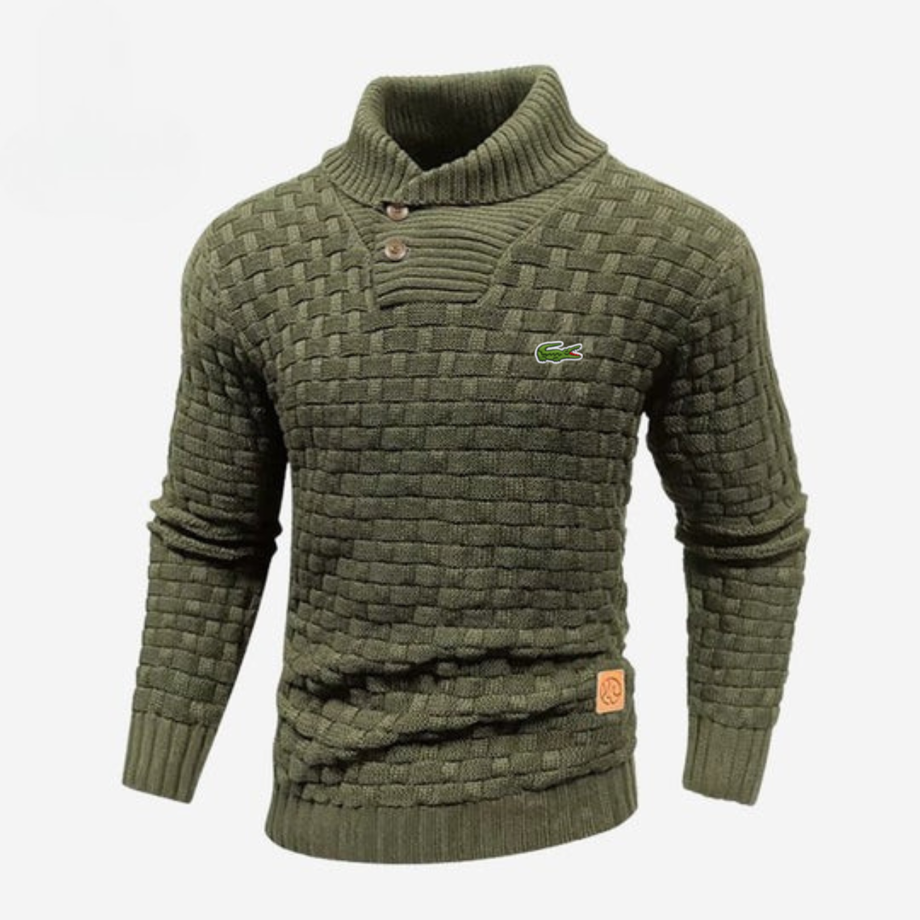 Knitted Sweater with Buttoned Collar || CLEARANCE SALE