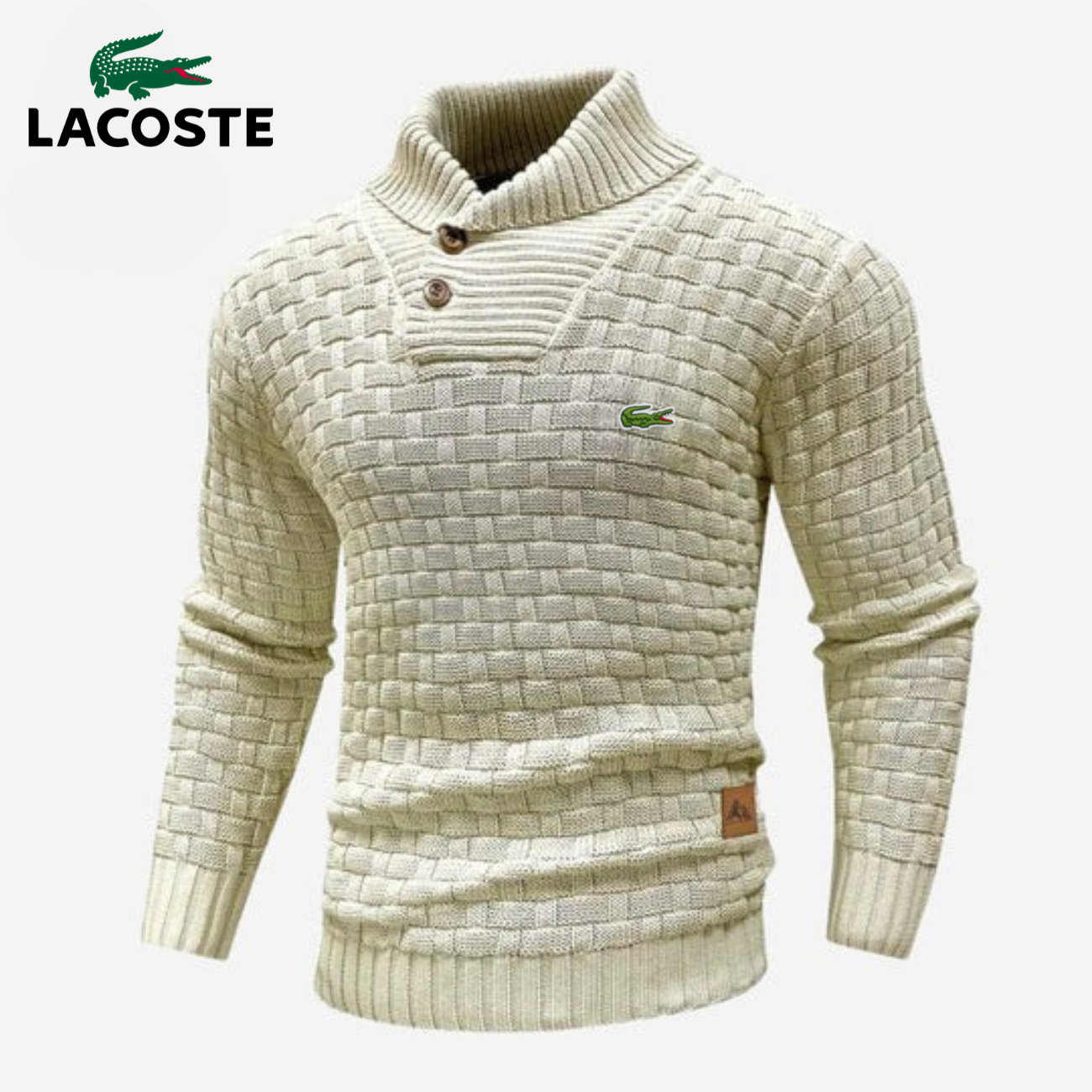 Knitted Sweater with Buttoned Collar || CLEARANCE SALE