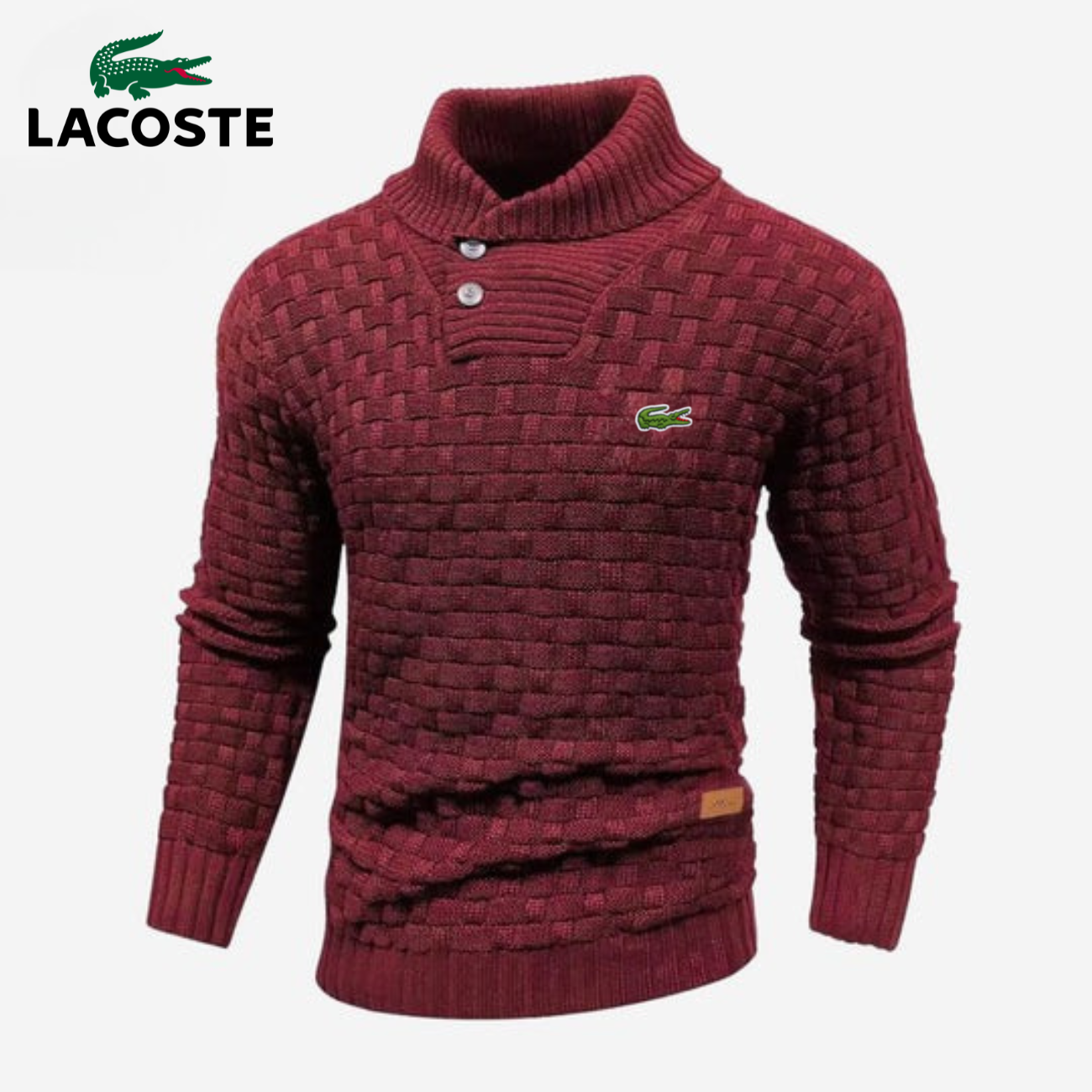 Knitted Sweater with Buttoned Collar || CLEARANCE SALE