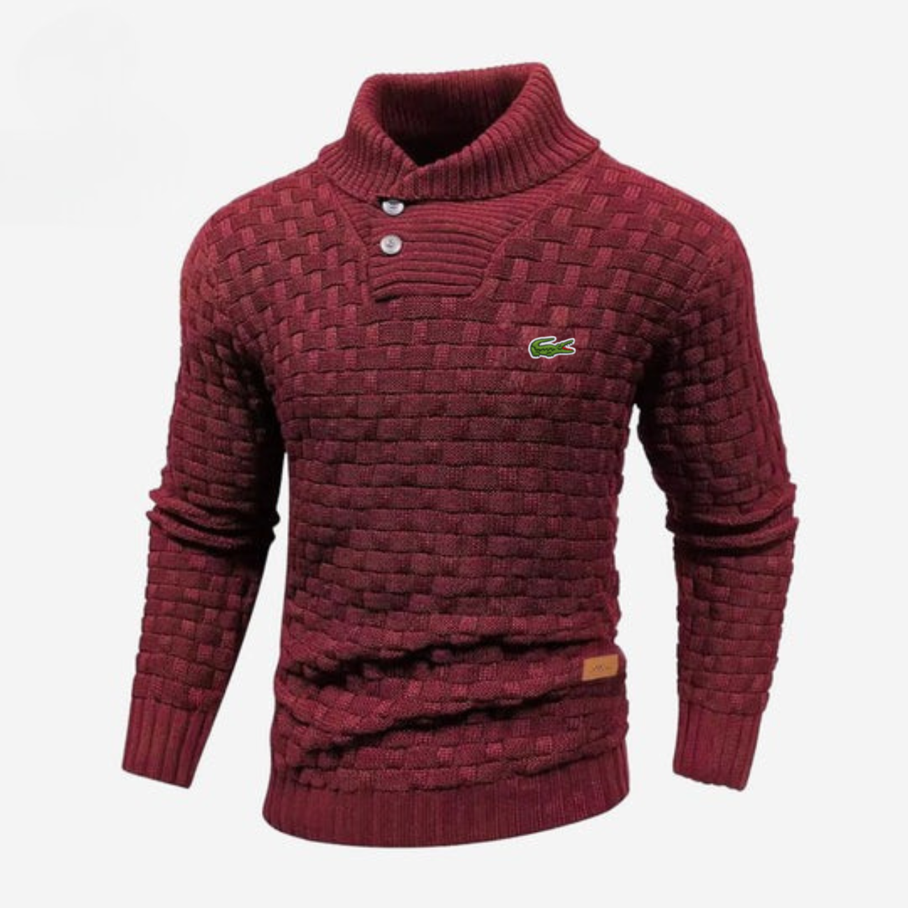 Knitted Sweater with Buttoned Collar || CLEARANCE SALE