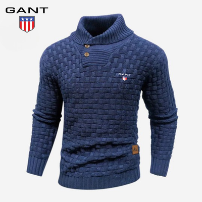 Knitted Sweater with Buttoned Collar || CLEARANCE SALE