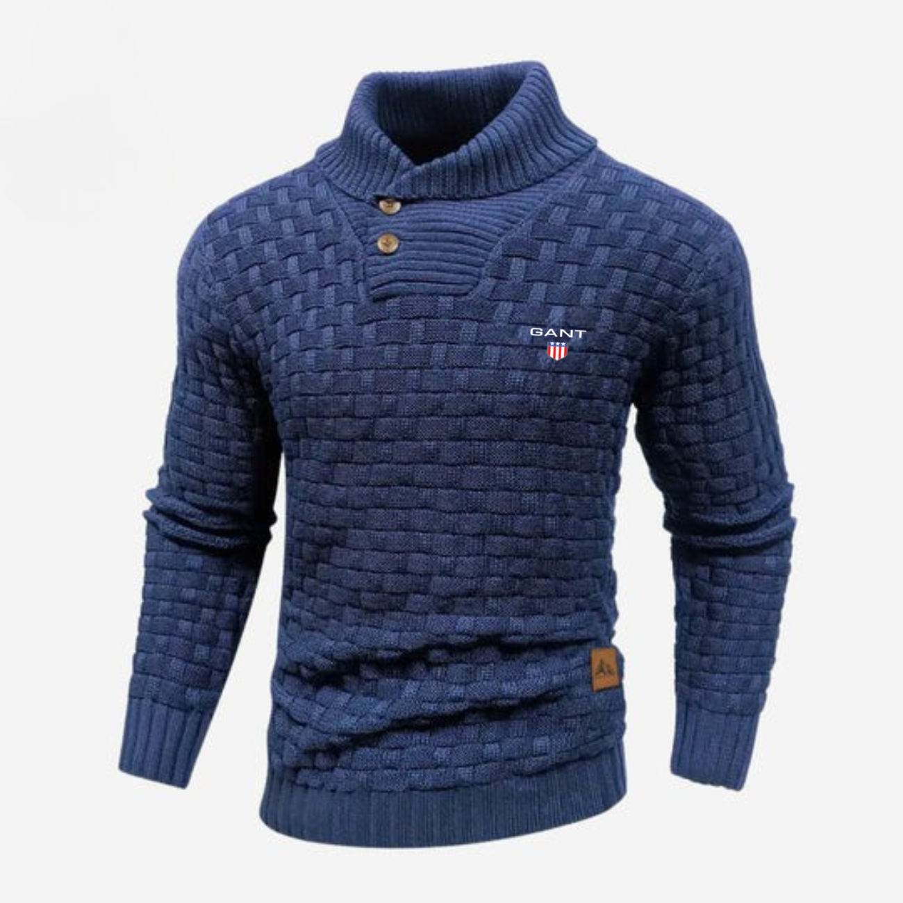 Knitted Sweater with Buttoned Collar || CLEARANCE SALE