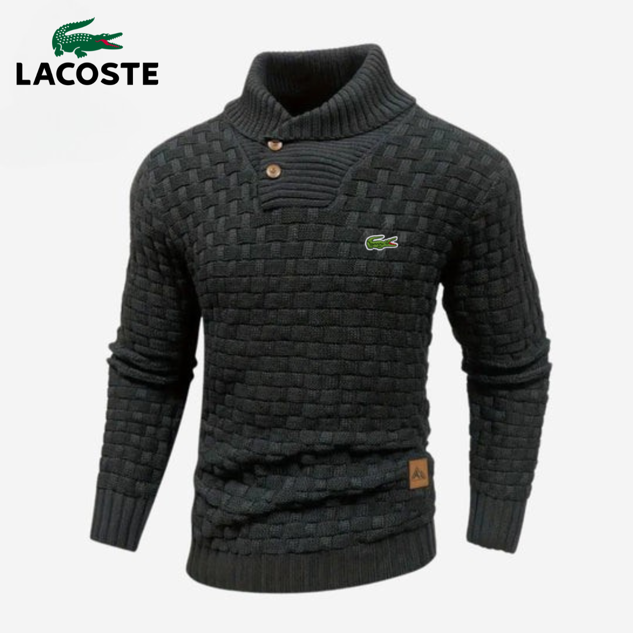 Knitted Sweater with Buttoned Collar || CLEARANCE SALE