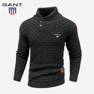 Knitted Sweater with Buttoned Collar || CLEARANCE SALE