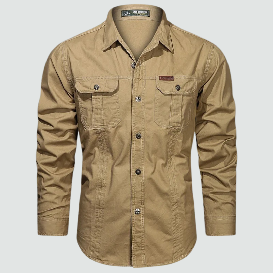 Sidney - Long Sleeve Cargo Overshirt