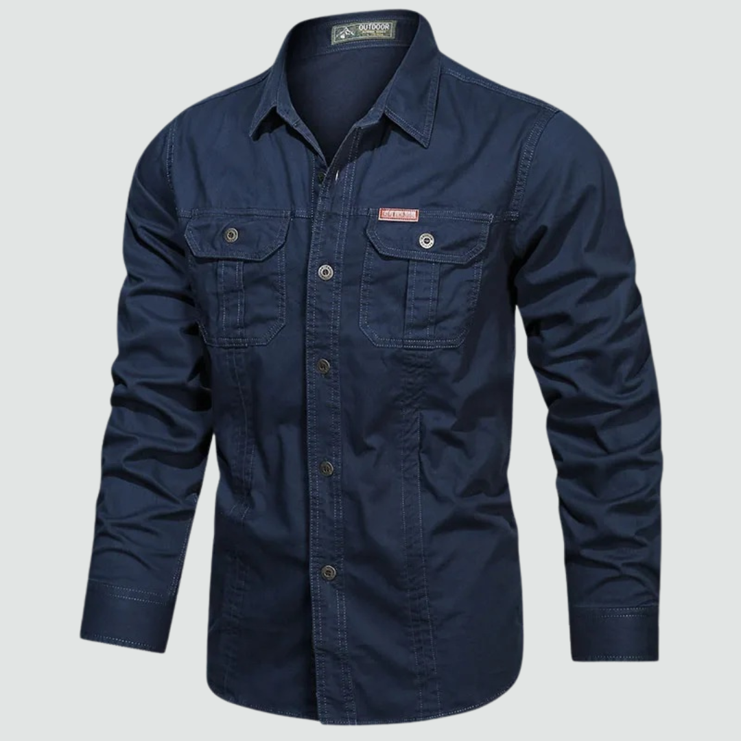 Sidney - Long Sleeve Cargo Overshirt