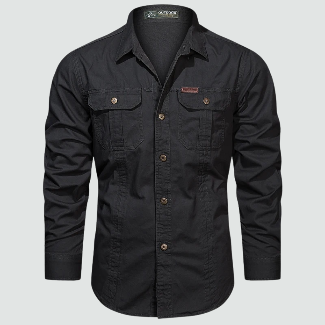Sidney - Long Sleeve Cargo Overshirt