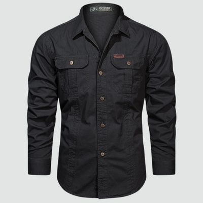 Sidney - Long Sleeve Cargo Overshirt