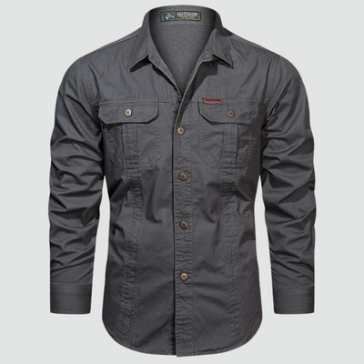Sidney - Long Sleeve Cargo Overshirt