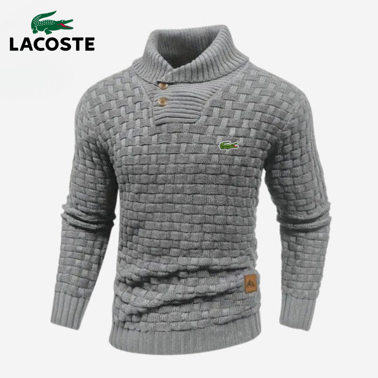 Knitted Sweater with Buttoned Collar || CLEARANCE SALE