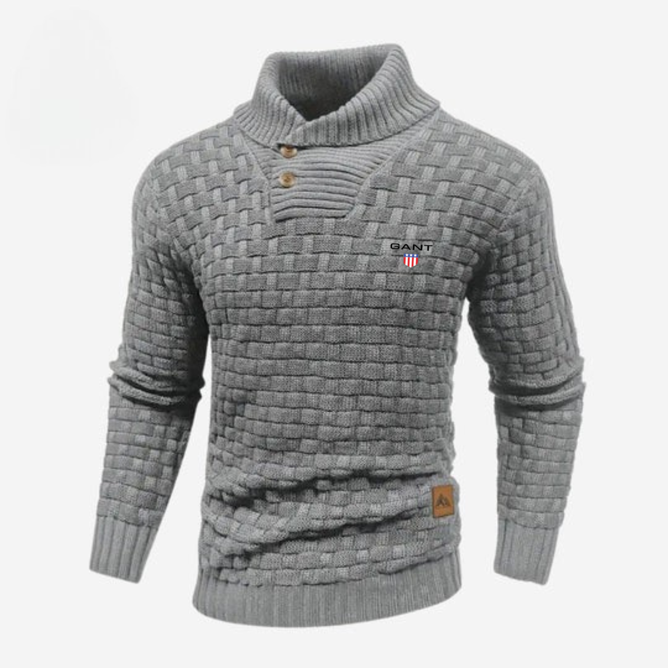 Knitted Sweater with Buttoned Collar || CLEARANCE SALE