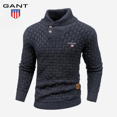 Knitted Sweater with Buttoned Collar || CLEARANCE SALE