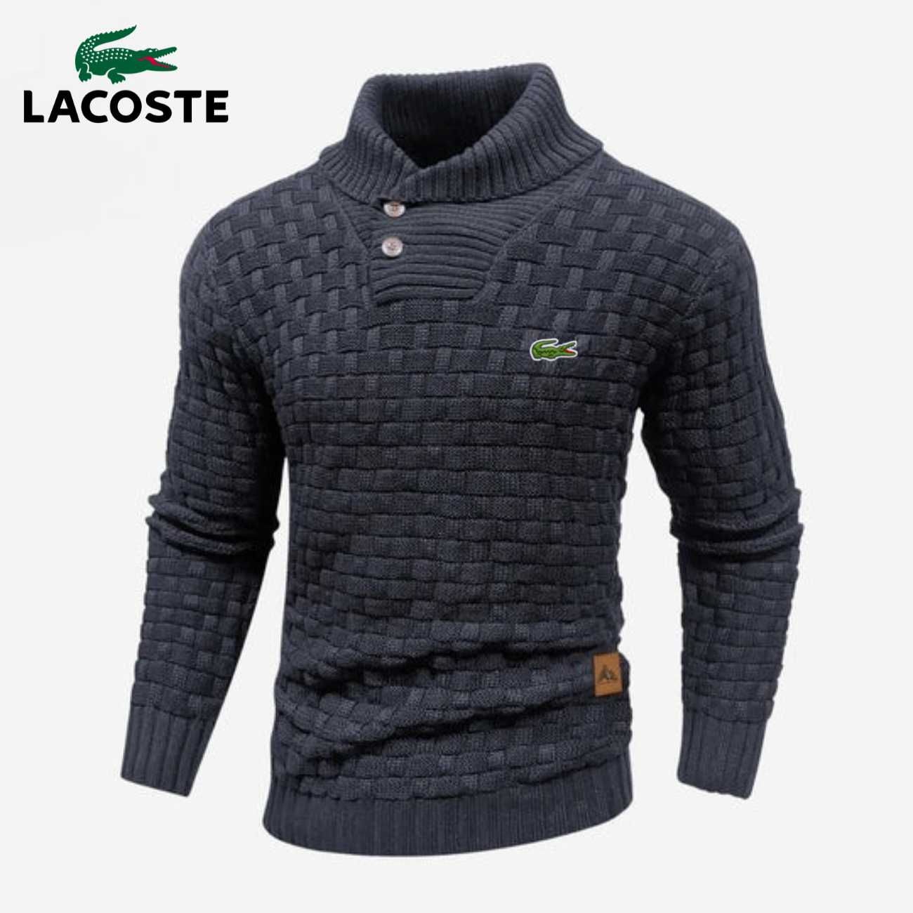 Knitted Sweater with Buttoned Collar || CLEARANCE SALE